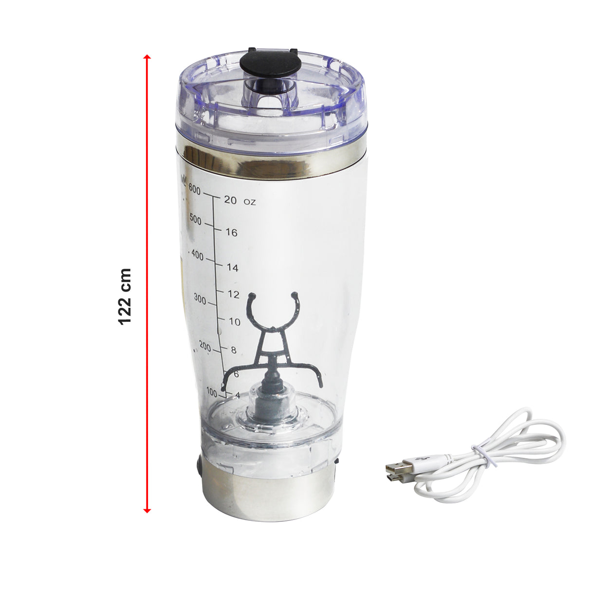 600ml Electric Smart Portable Blender Protein Shaker Bottle Cup