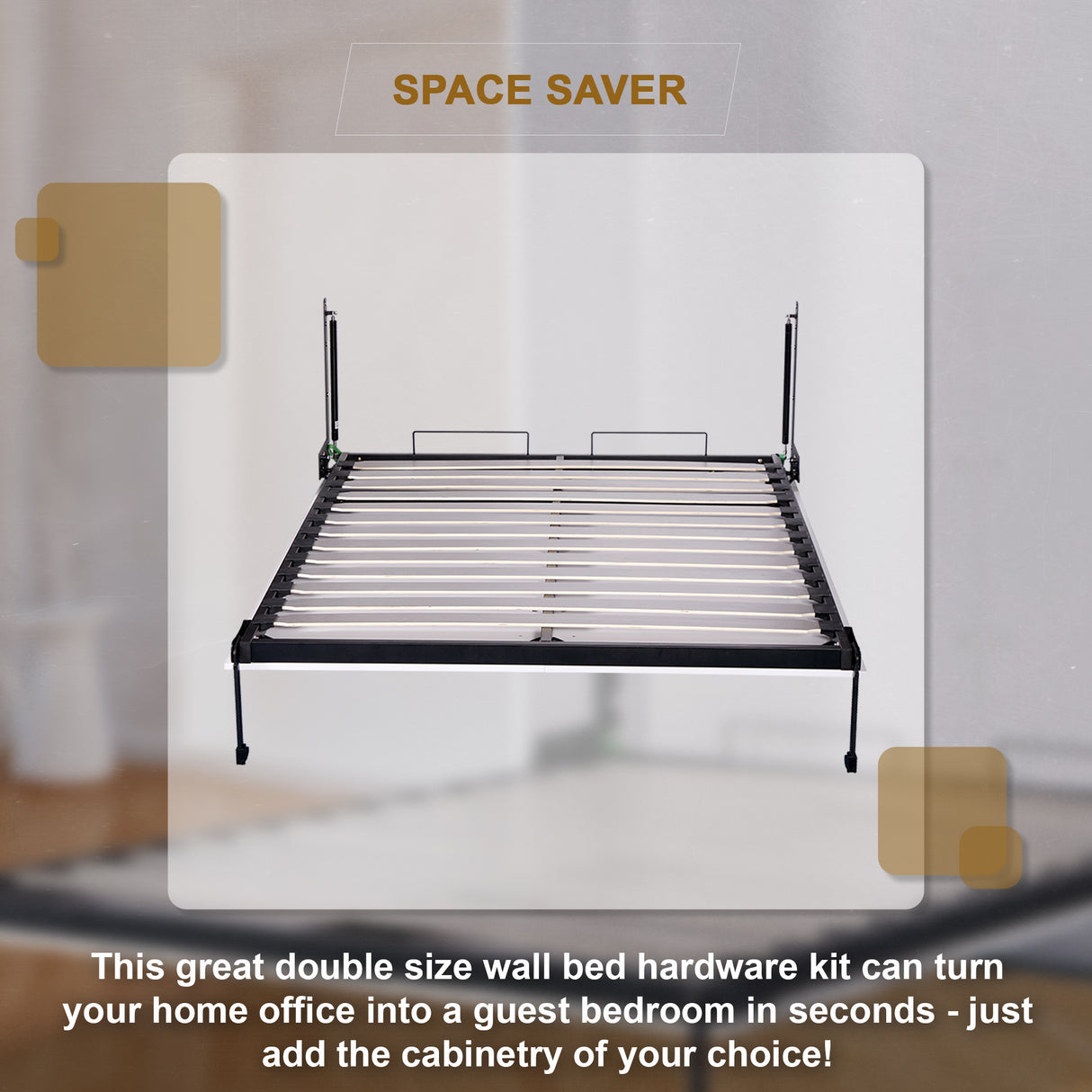 Palermo Double Size Wall Bed Mechanism Hardware Kit Diamond Edition