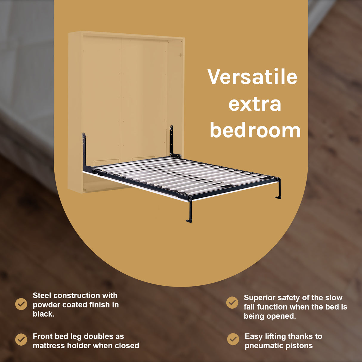Palermo Double Size Wall Bed Mechanism Hardware Kit Diamond Edition