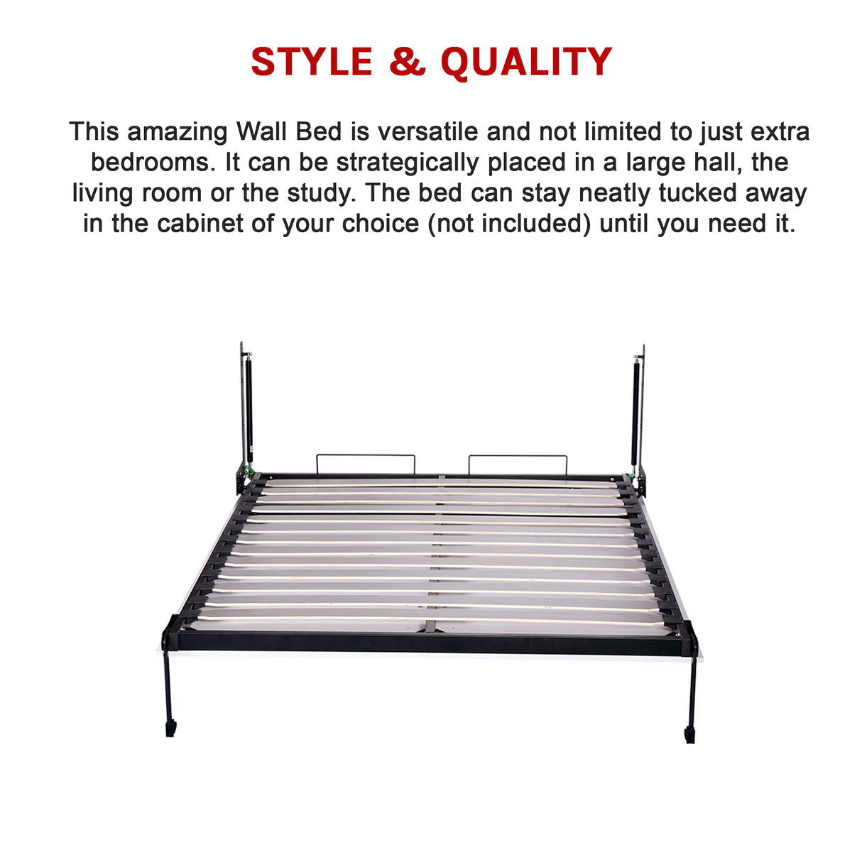 Palermo Double Size Wall Bed Mechanism Hardware Kit Diamond Edition