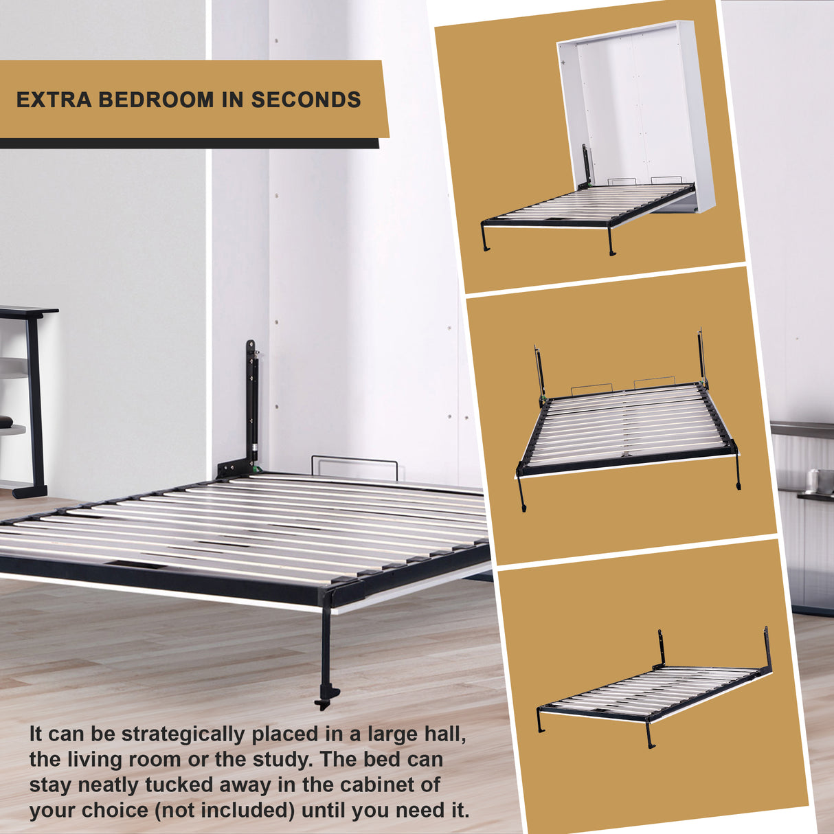 Palermo Double Size Wall Bed Mechanism Hardware Kit Diamond Edition