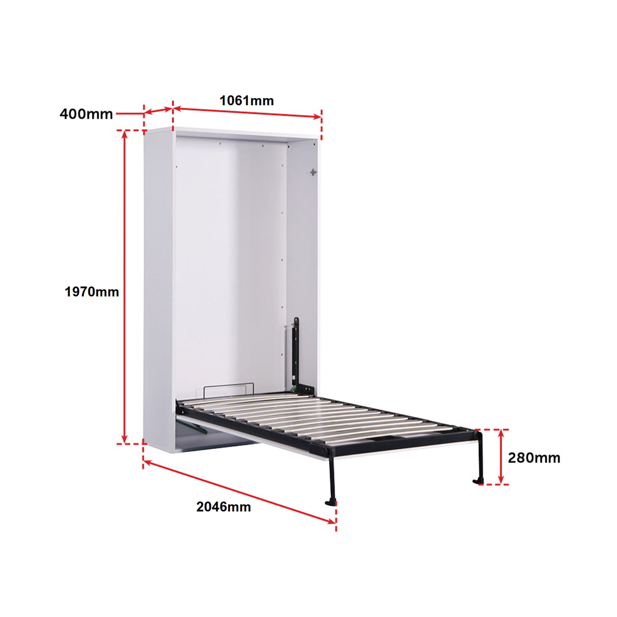 Palermo Single Size Wall Bed Diamond Edition