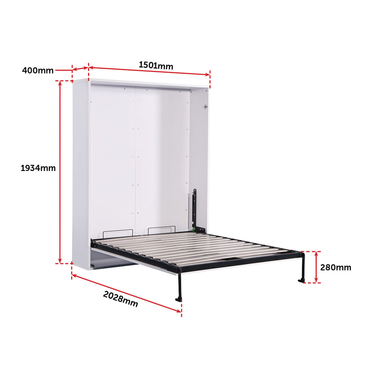 Palermo Double Size Wall Bed Diamond Edition