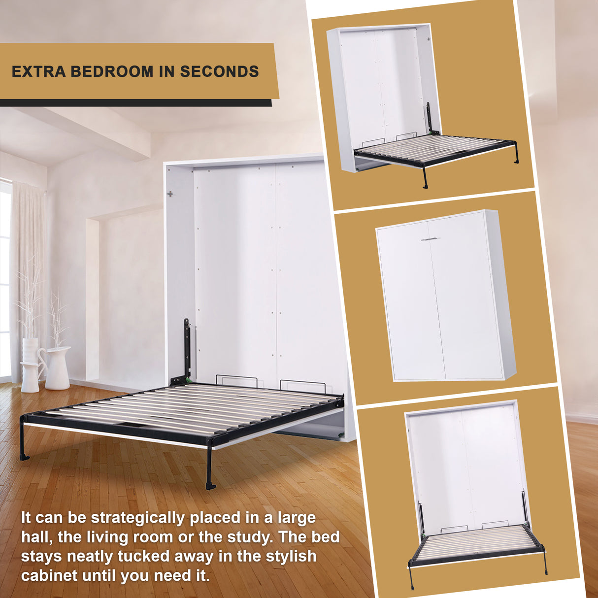 Palermo Double Size Wall Bed Diamond Edition