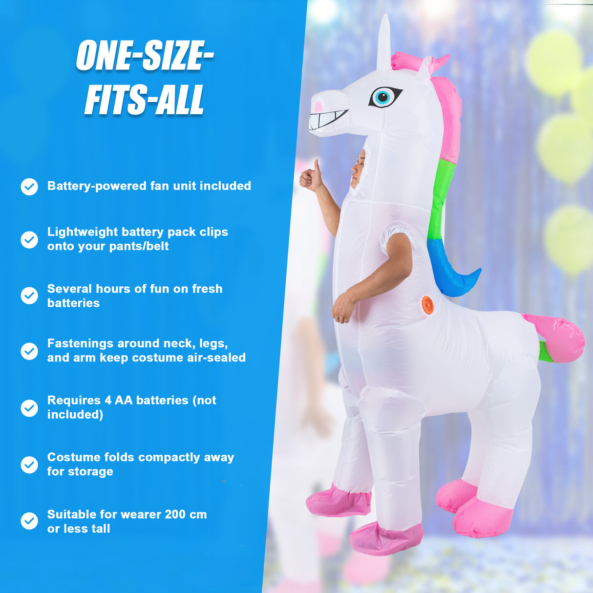 Giant Unicorn Inflatable Costume