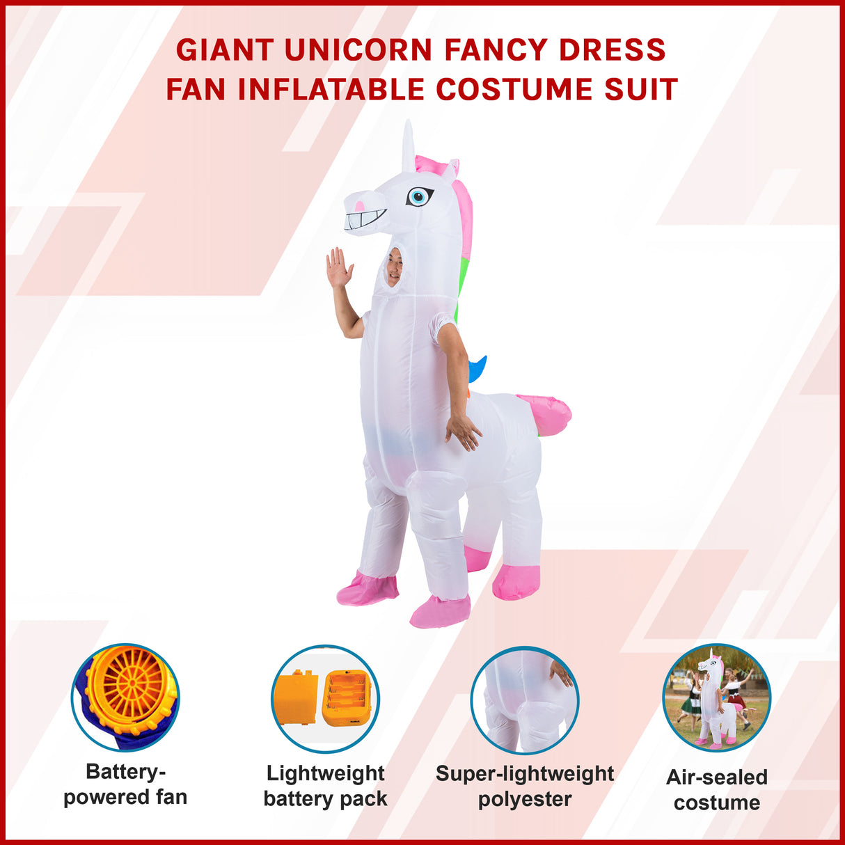 Giant Unicorn Inflatable Costume