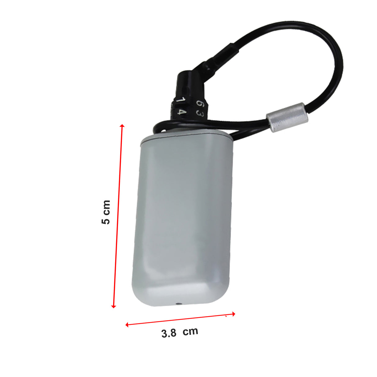 Lock Box Preset Combination Portable Key Safe with 6 in. Cable Lanyard