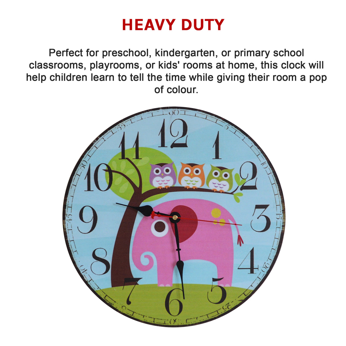 Large Kids Wall Clock