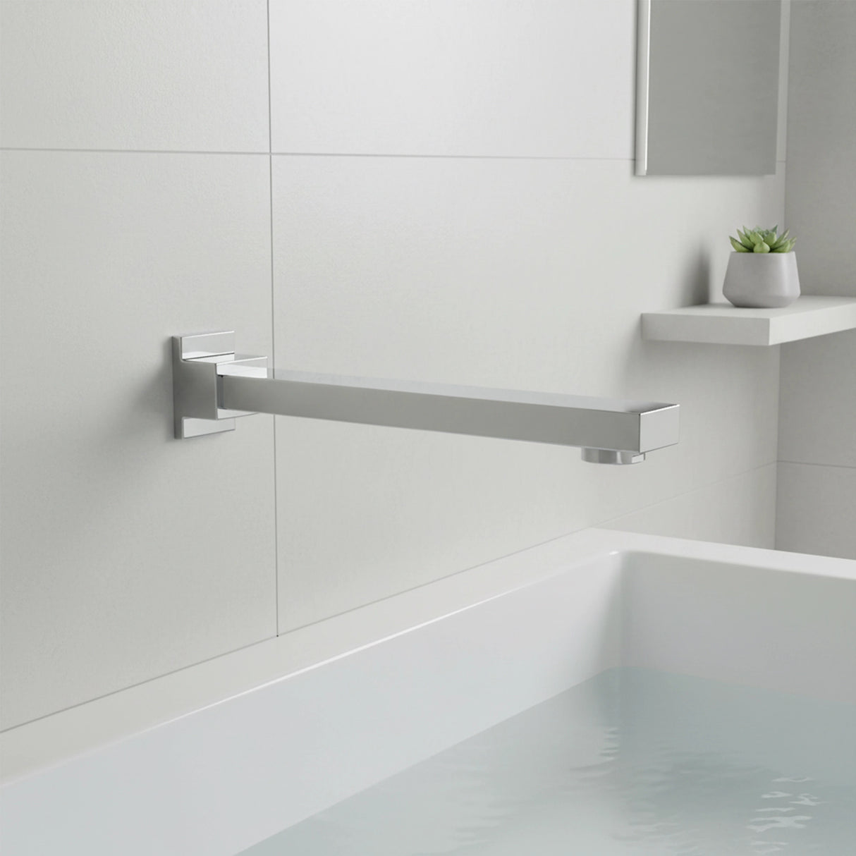 228mm Bath Spout Polished Chrome Finish