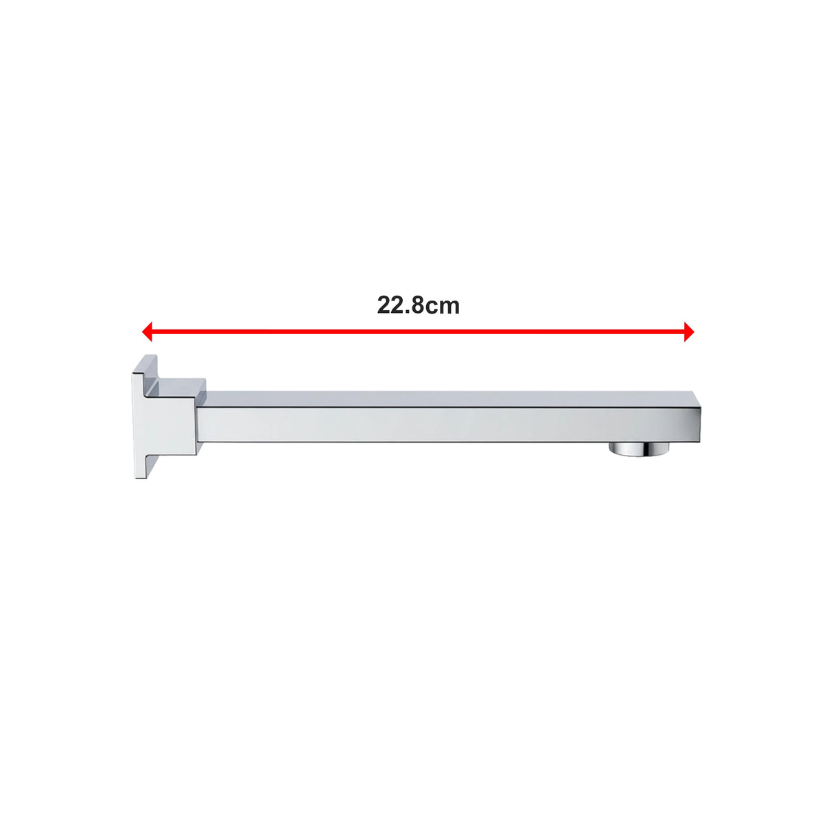 228mm Bath Spout Polished Chrome Finish