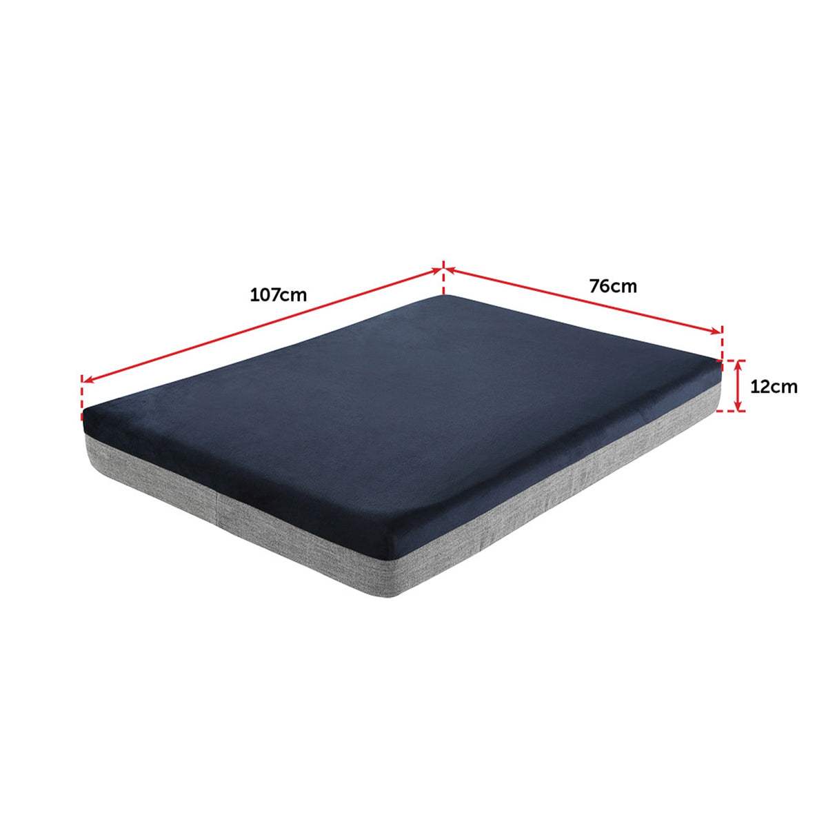Memory Foam Dog Bed 12CM Thick Large Orthopedic Dog Pet Beds Waterproof Big