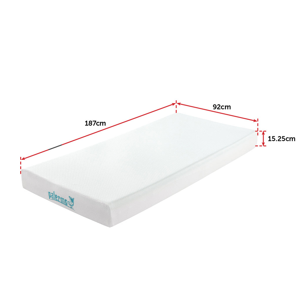 Single Green Tea Memory Foam Mattress – Cooling Comfort with CertiPUR-US® Certified Foam