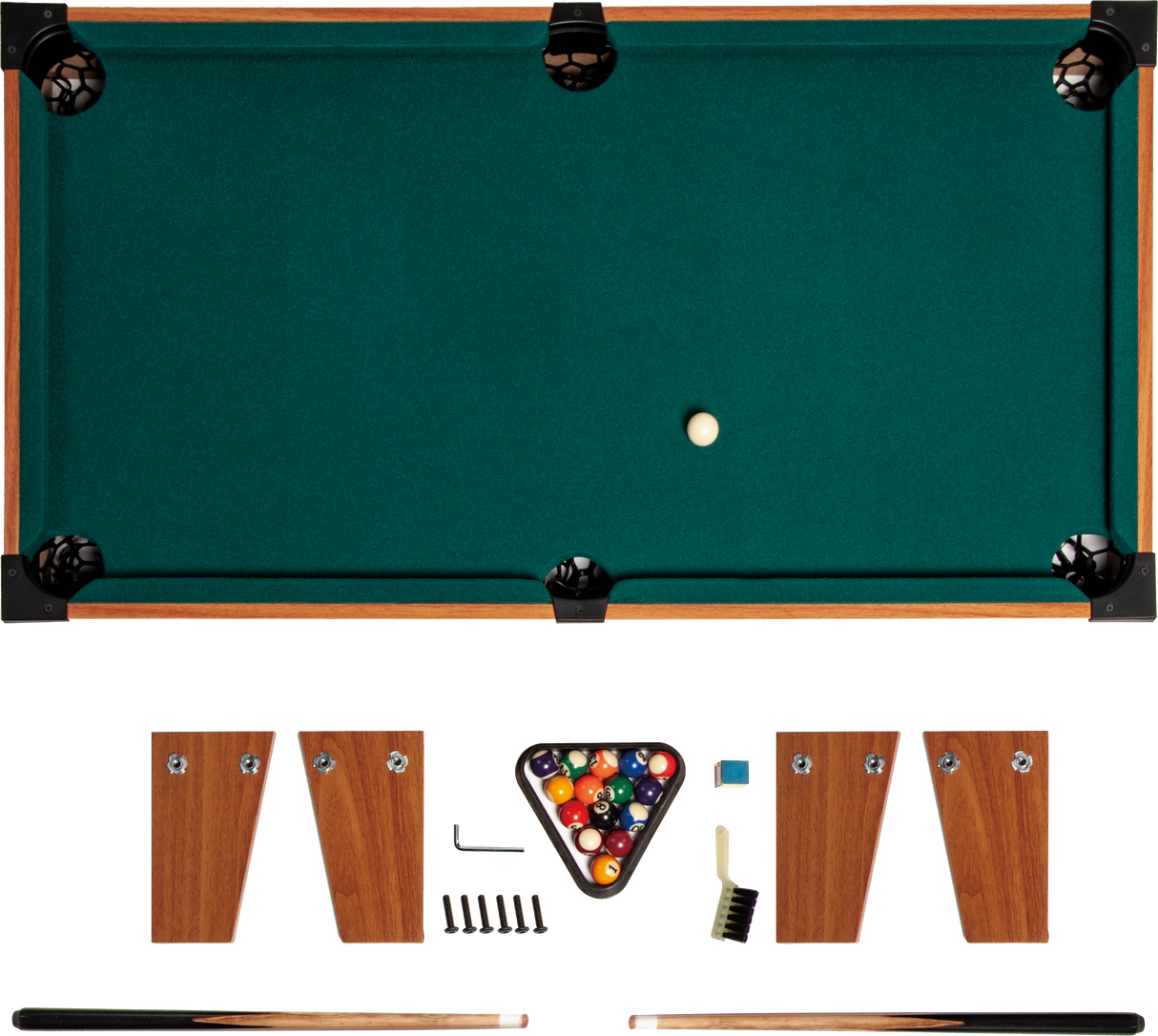Kids Mini Billiard Table Game Toy Wooden Snooker Pool Home Fun Birthday Gift
