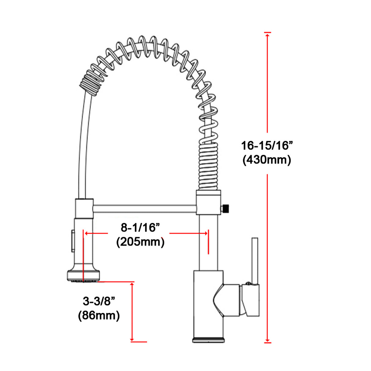 Basin Mixer Tap Faucet w/Extend -Kitchen Laundry Sink