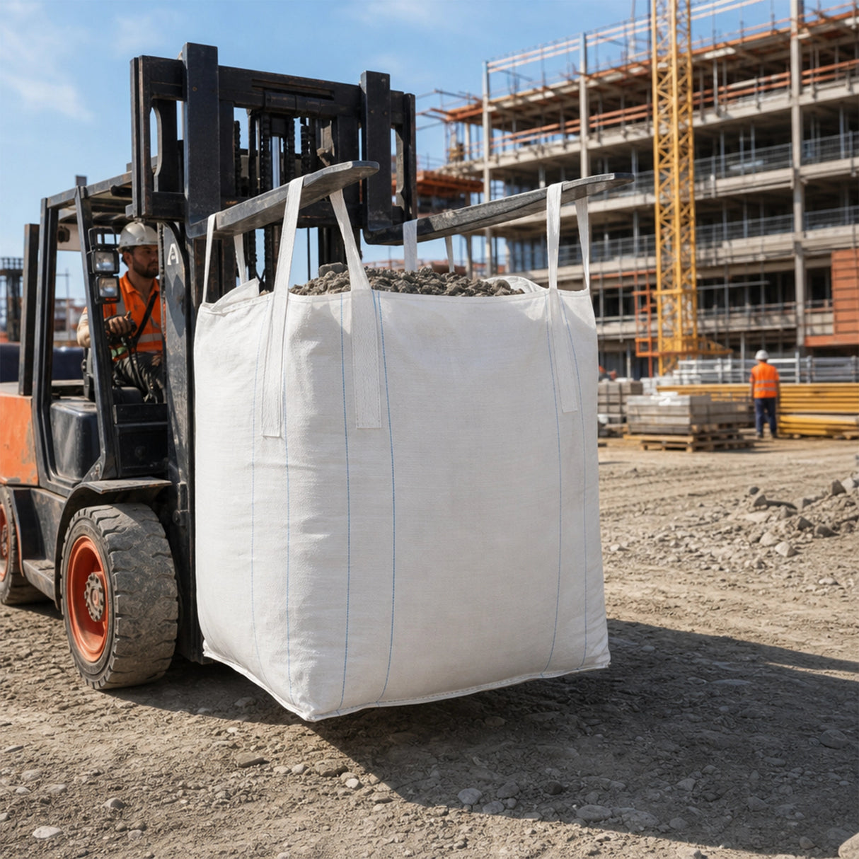 4 x 1 tonne FIBC Polypropylene UV Rated Builder / Bulk / Landscape Bags
