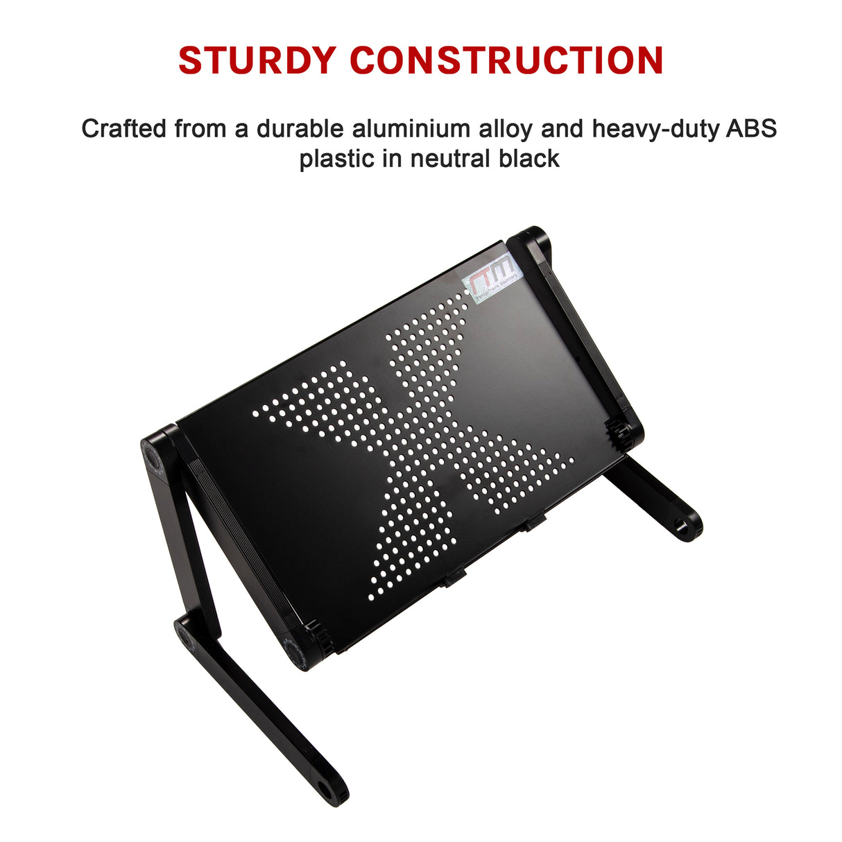 Aluminium Alloy Folding Laptop Stand Desk Table with Mouse Tray