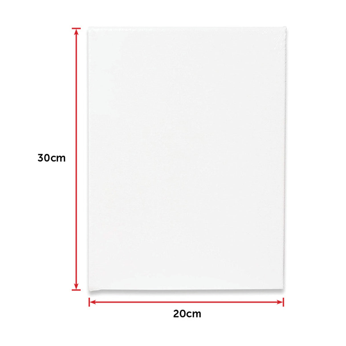 5 pack of 20x30cm Artist Blank Stretched Canvas Canvases Art Large White Range Oil Acrylic Wood