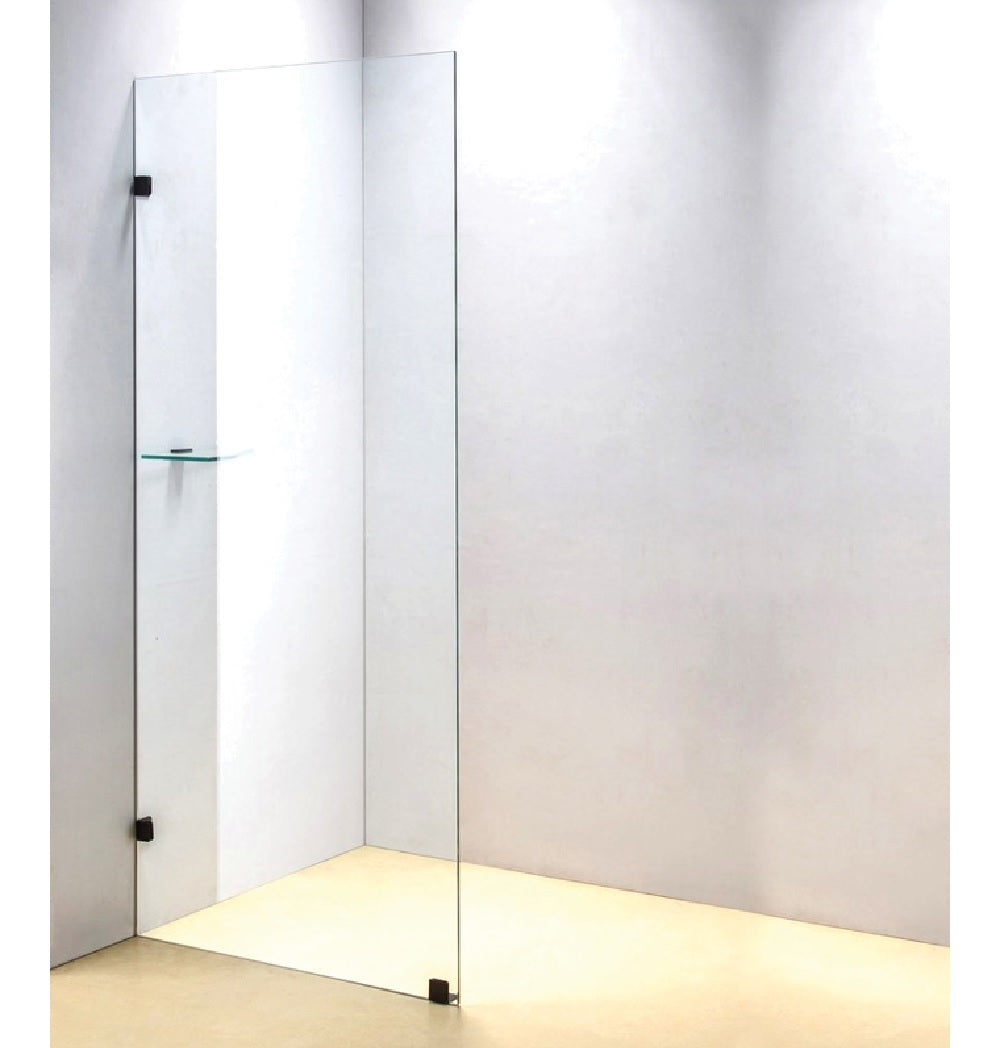 700 x 2000mm Frameless 10mm Safety Glass Shower Screen
