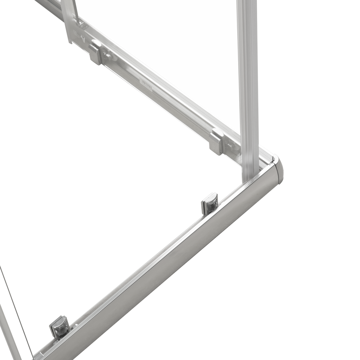 900 x 800mm Sliding Door Nano Safety Glass Shower Screen By Della Francesca