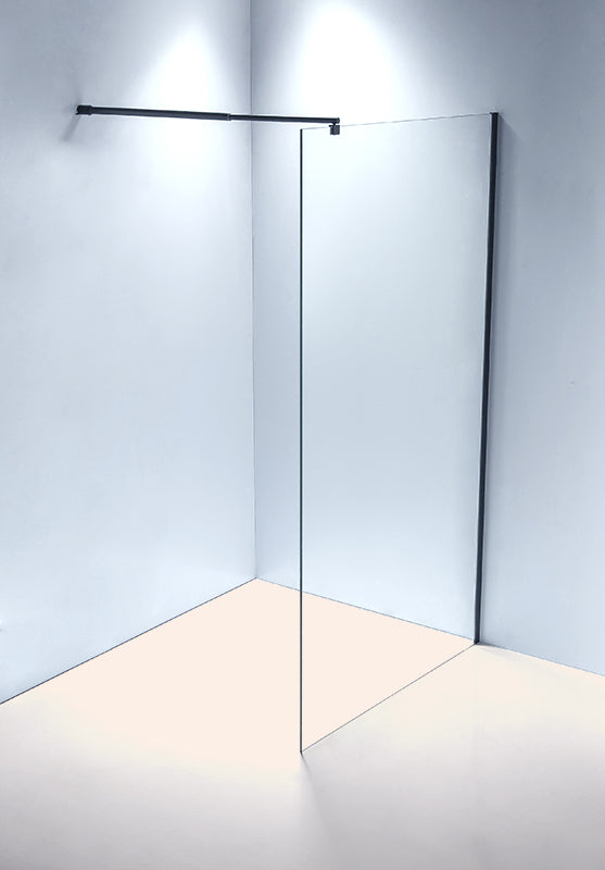 1100 x 2000mm Frameless 10mm Safety Glass Shower Screen