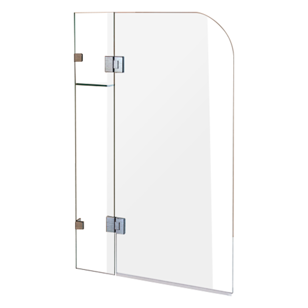 900 x 1450mm Frameless Bath Panel 10mm Glass Shower Screen By Della Francesca