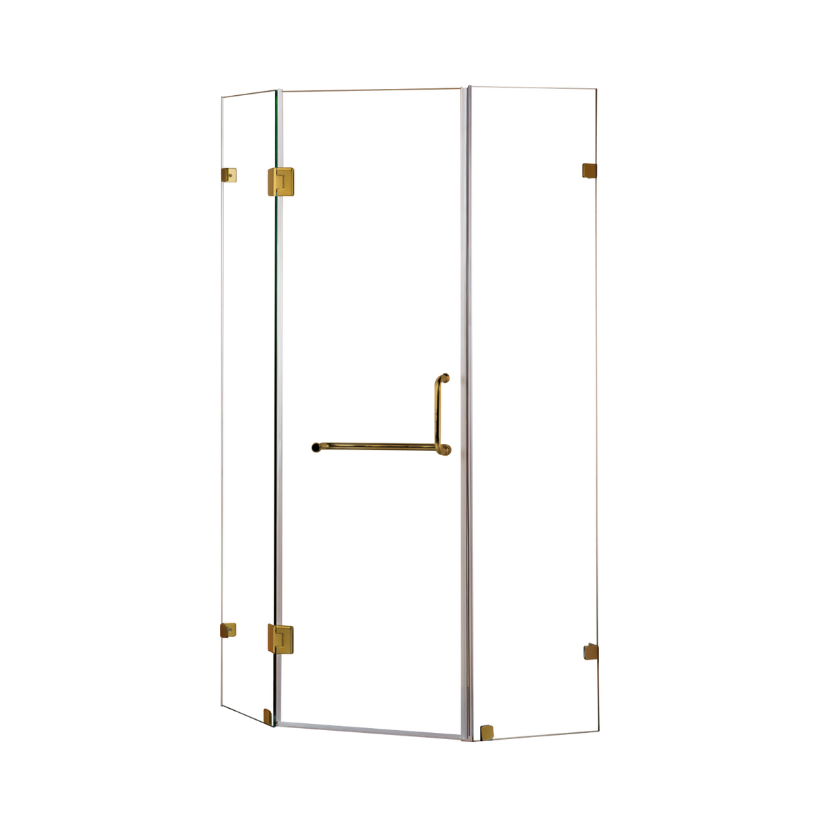 900 x 900mm Frameless 10mm Glass Shower Screen By Della Francesca