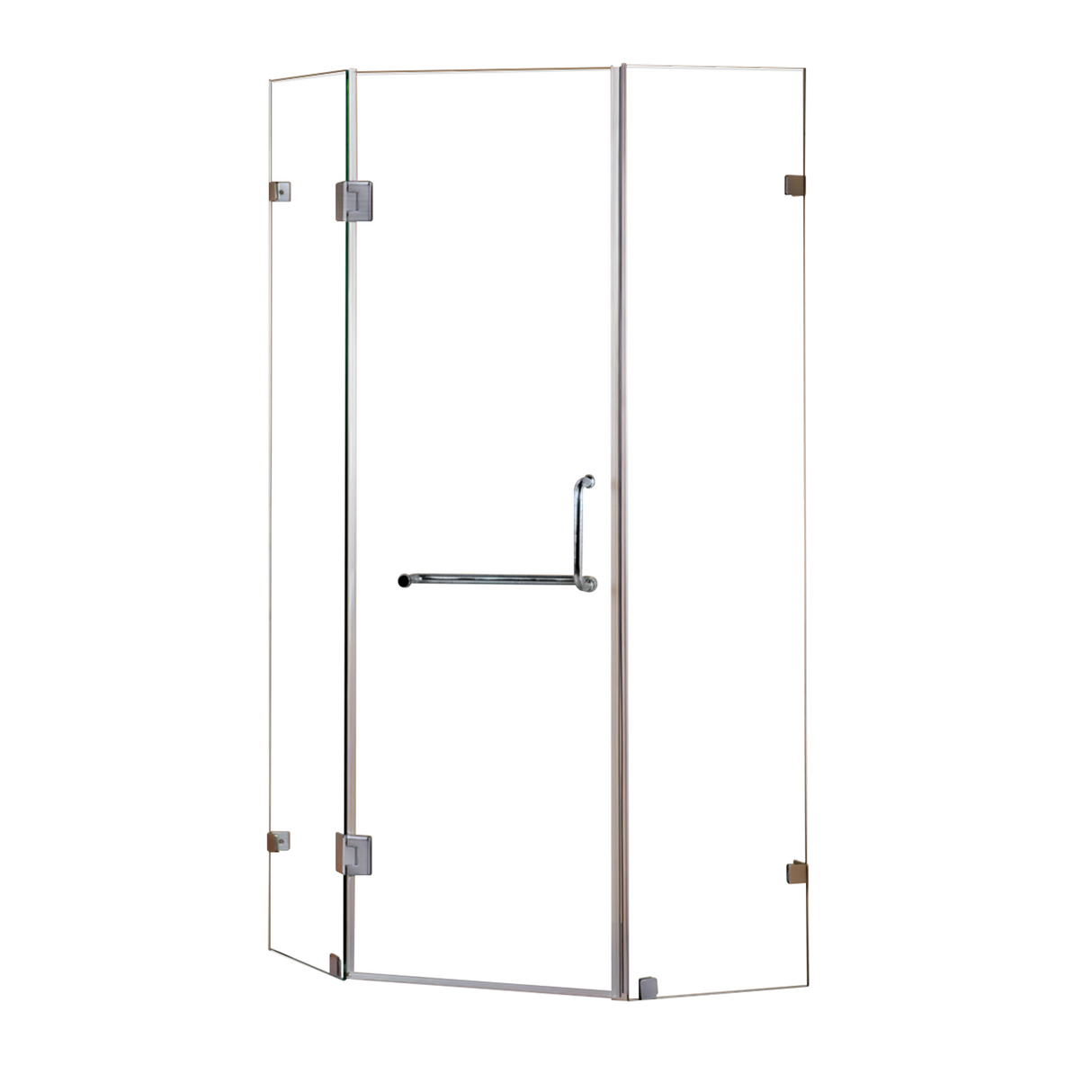 900 x 900mm Frameless 10mm Glass Shower Screen By Della Francesca
