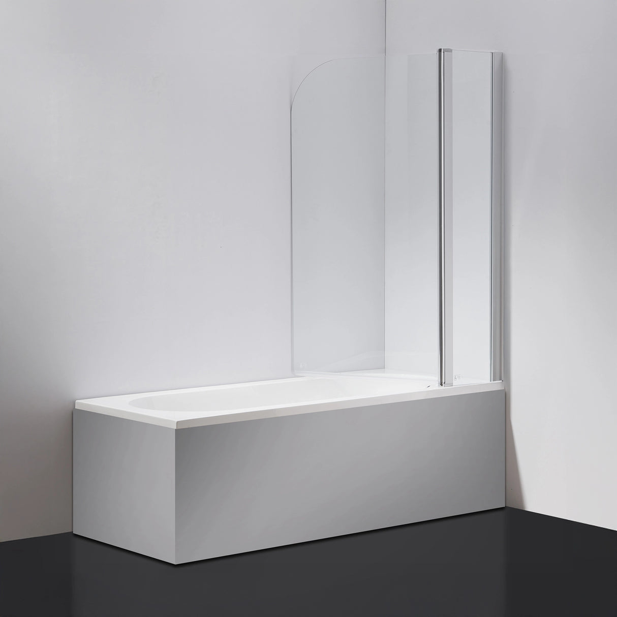 180 Degree Pivot Door 6mm Safety Glass Bath Shower Screen 1200x1400mm
