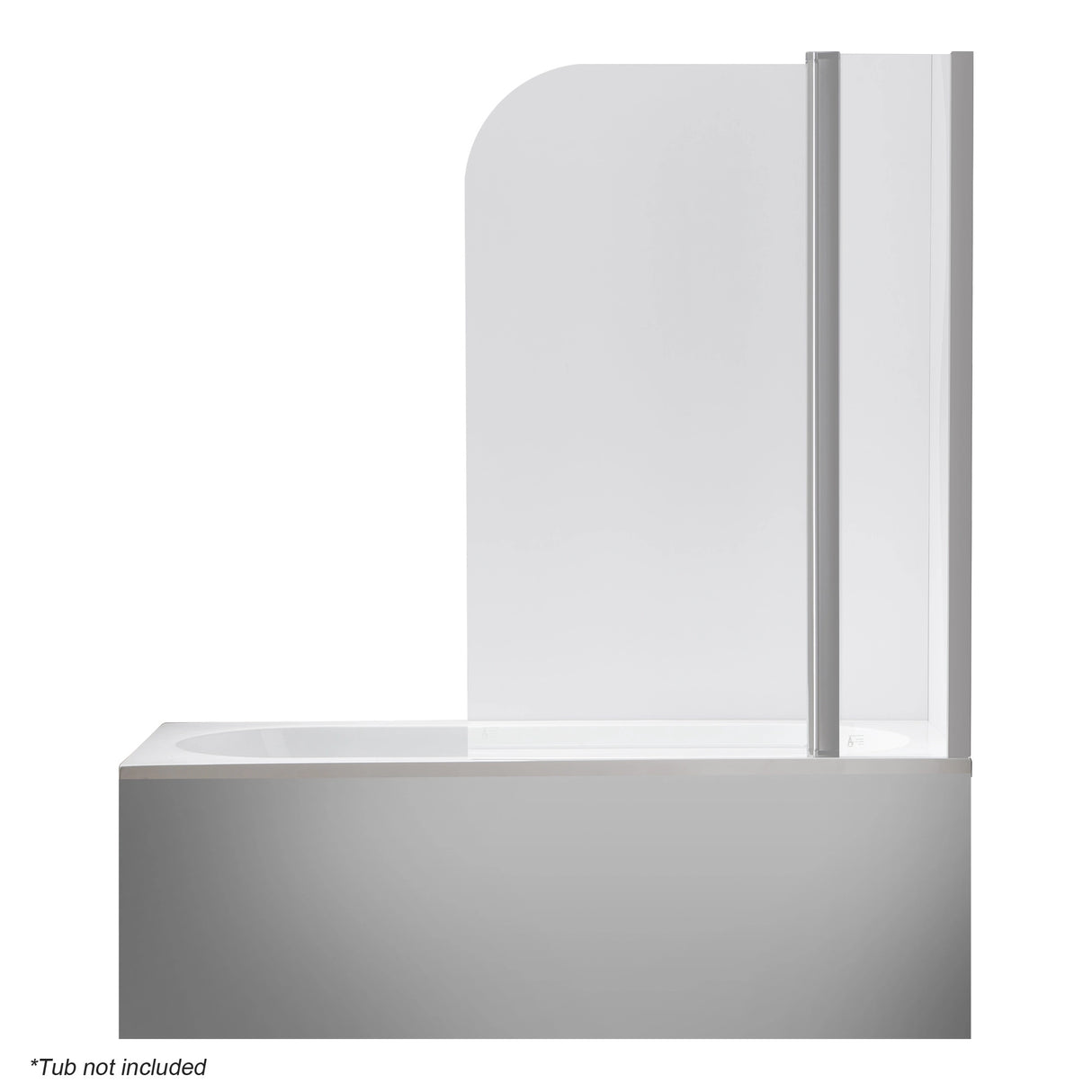 180 Degree Pivot Door 6mm Safety Glass Bath Shower Screen 1200x1400mm
