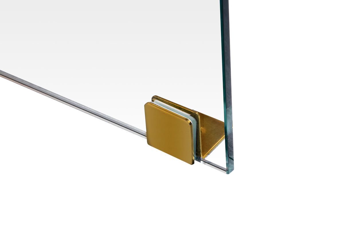 1100 x 700mm Frameless 10mm Glass Shower Screen By Della Francesca