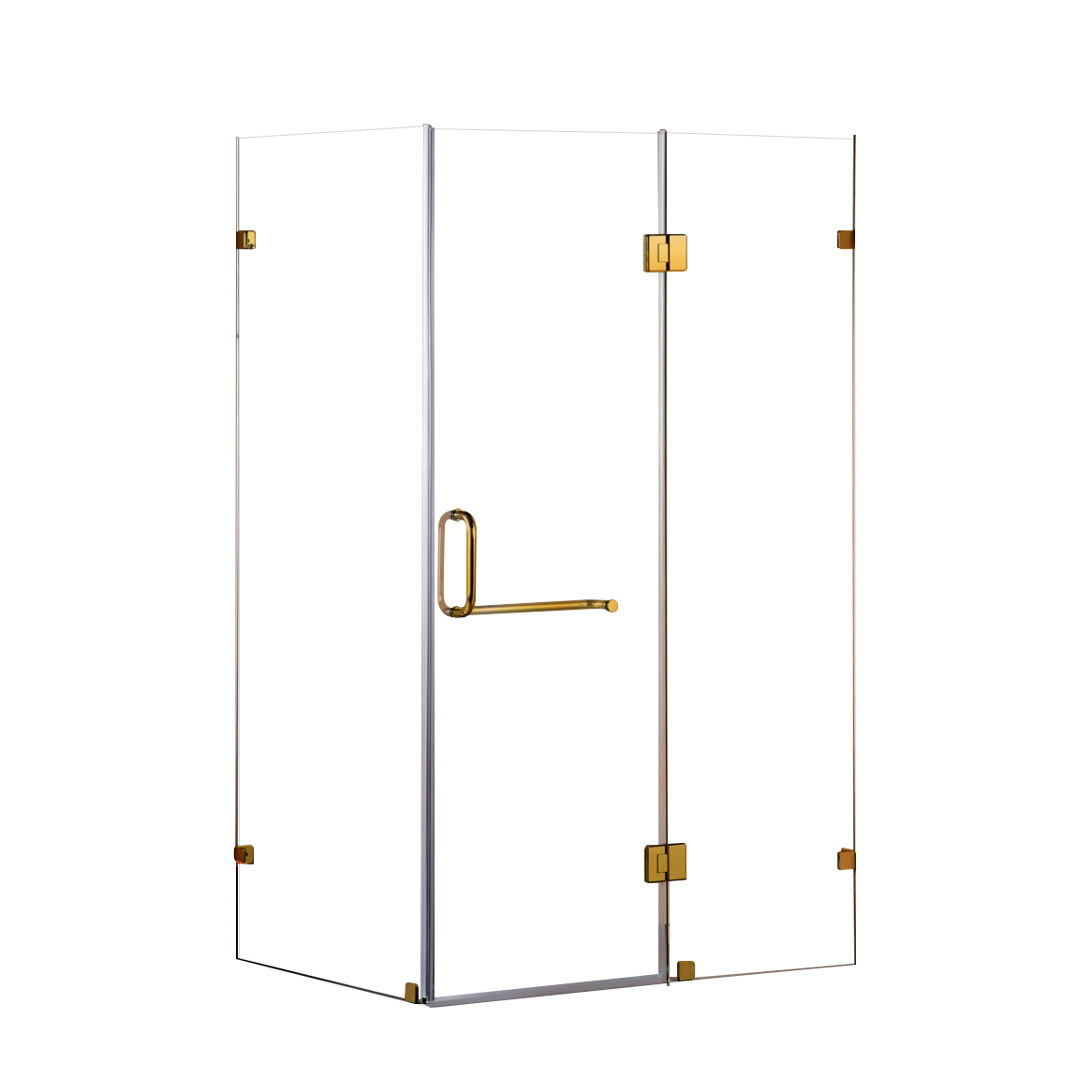 1100 x 700mm Frameless 10mm Glass Shower Screen By Della Francesca
