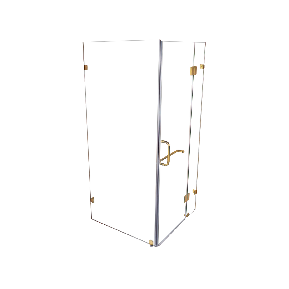 1000 x 1000mm Frameless 10mm Glass Shower Screen By Della Francesca