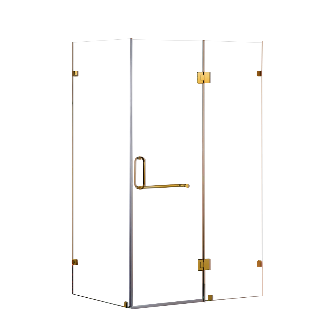 1200 x 1000mm Frameless 10mm Glass Shower Screen By Della Francesca
