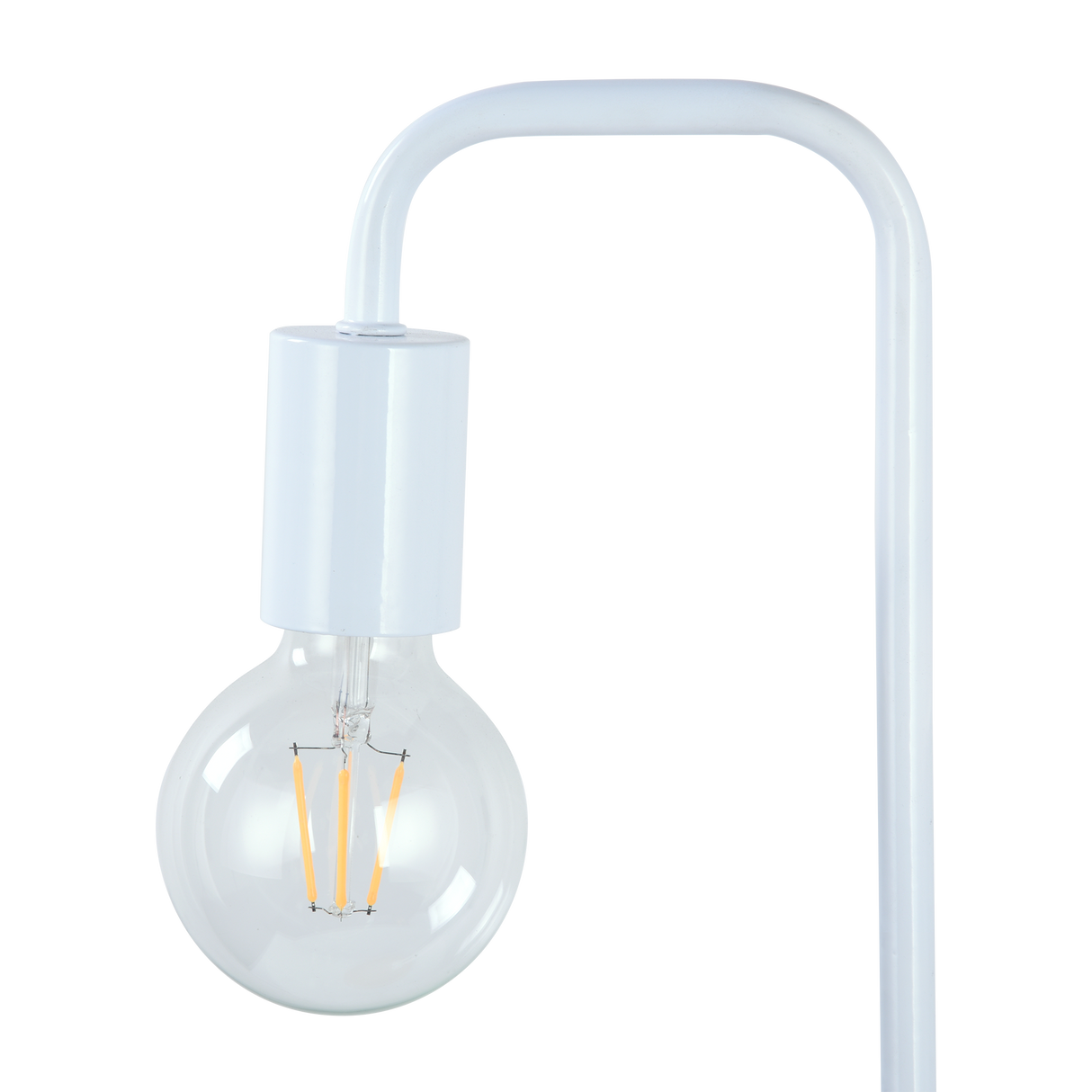 Modern Table lamp Desk Light Timber Base Bedside Bedroom White