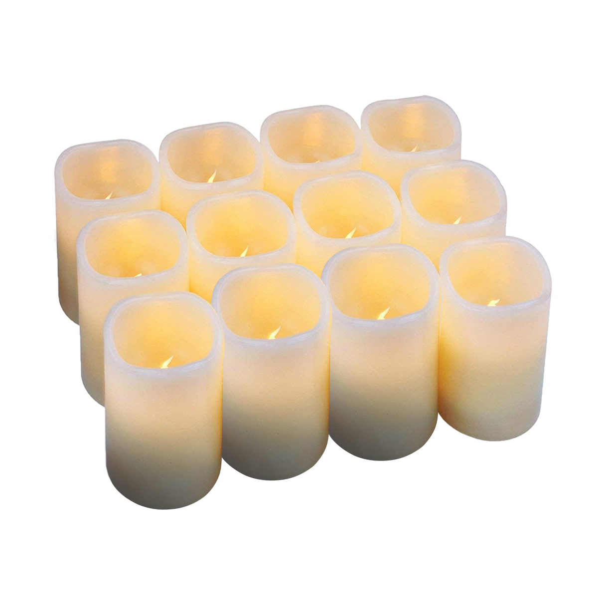 Flameless Candles LED Candles Set of 12 Battery Flickering Bulb