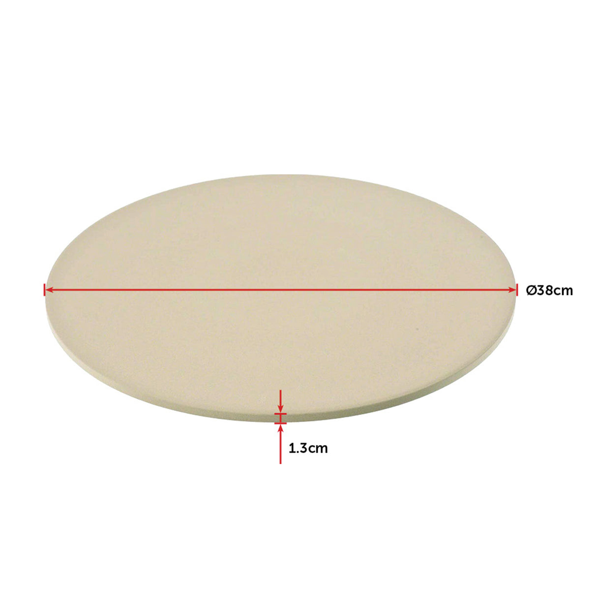 38cm XL Pizza & Baking Stone for BBQ/Oven/Grill