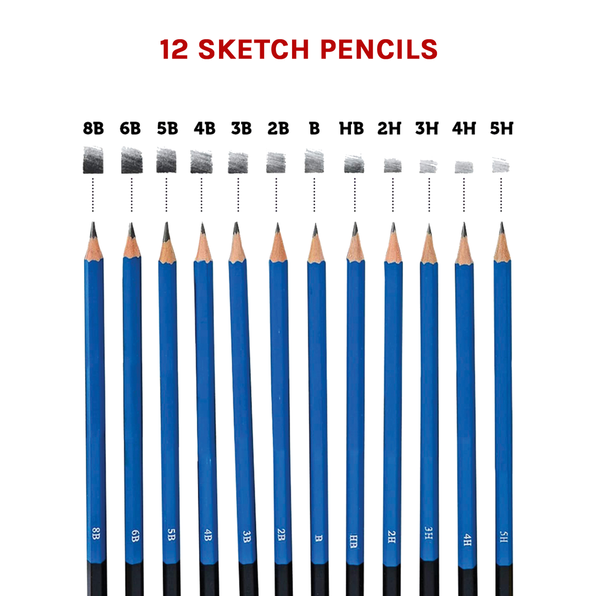 Art Sketch Pencils Oil Drawing Colouring Graphite Charcoal Pencil Set 72pcs/set