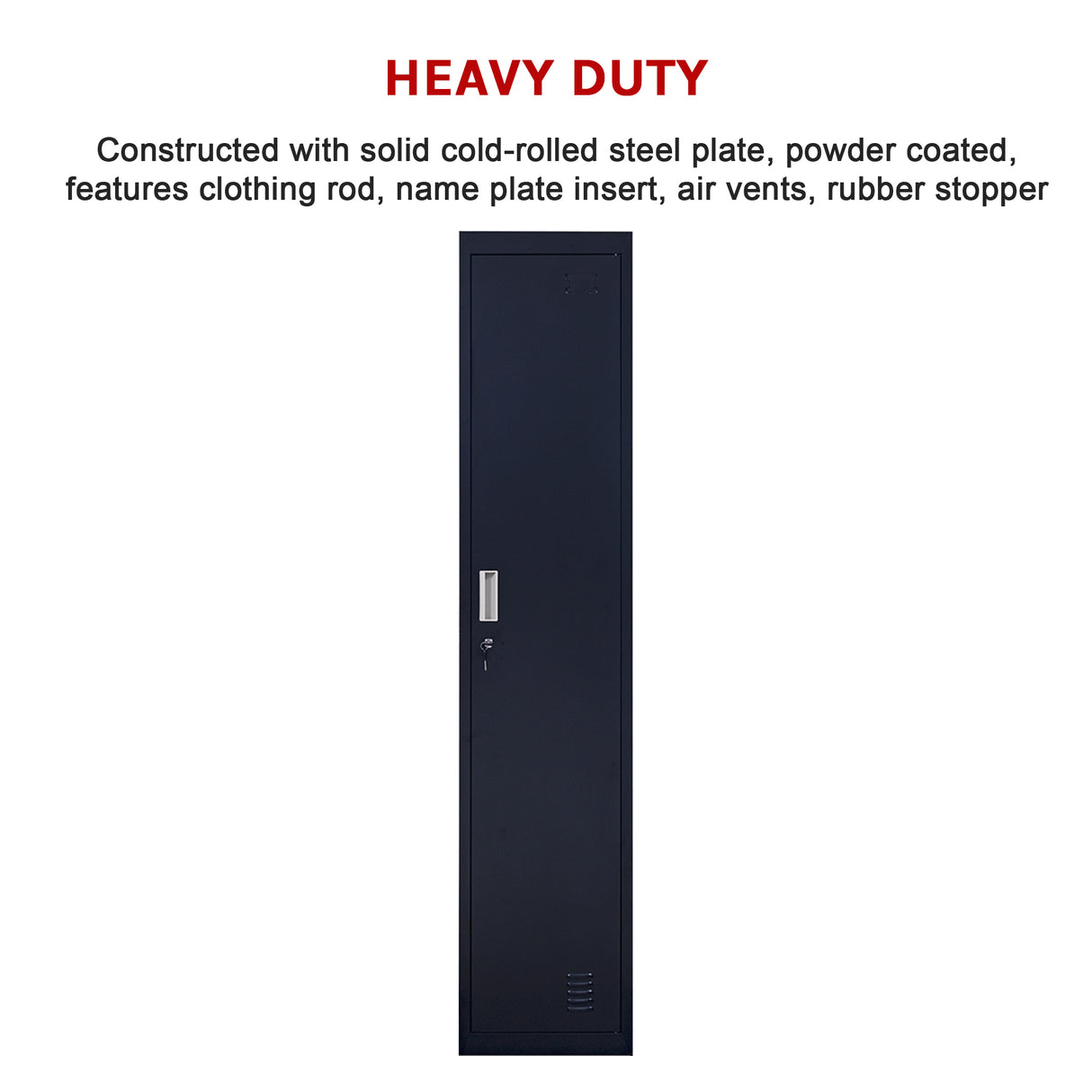 One-Door Office Gym Shed Clothing Locker Cabinet