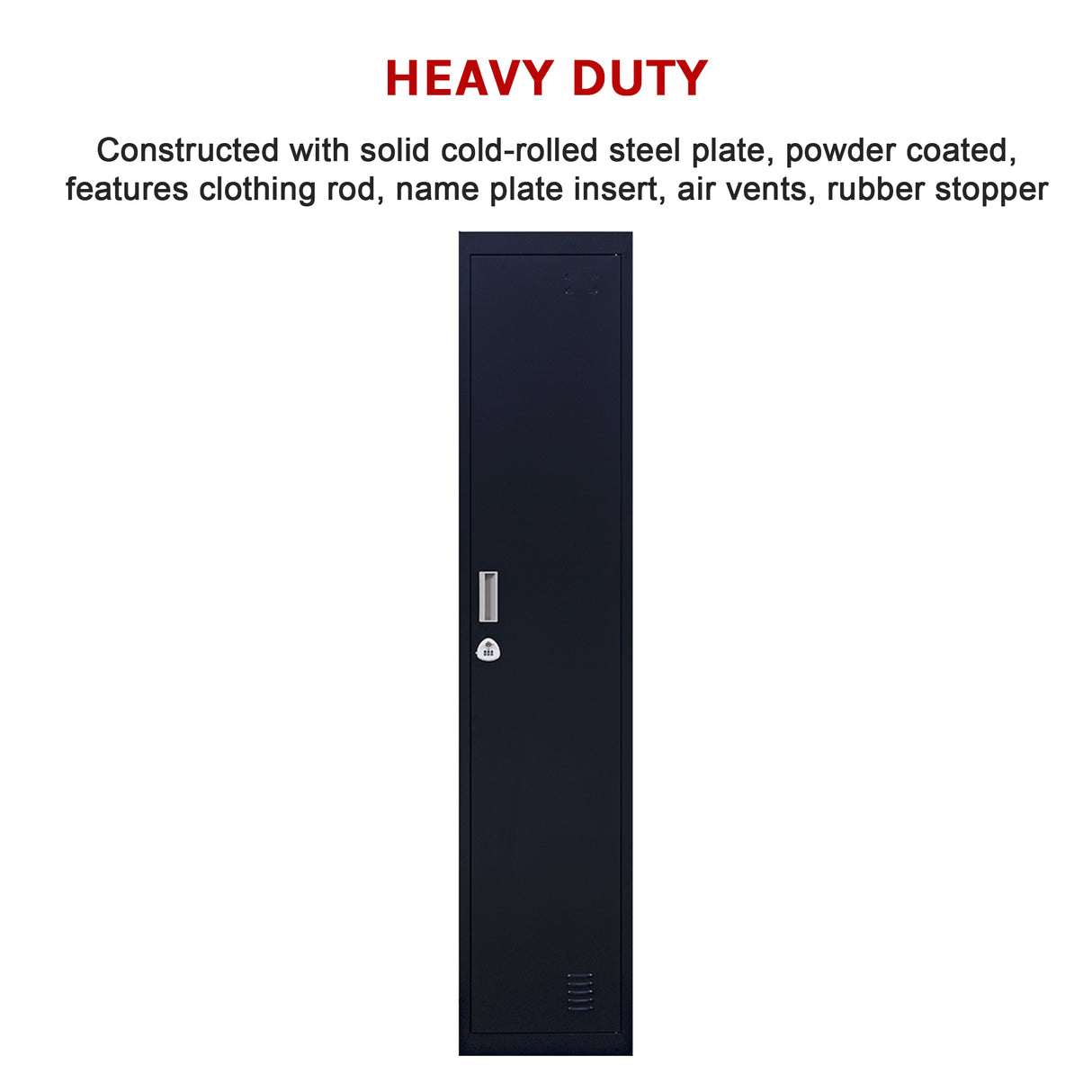 One-Door Office Gym Shed Clothing Locker Cabinet