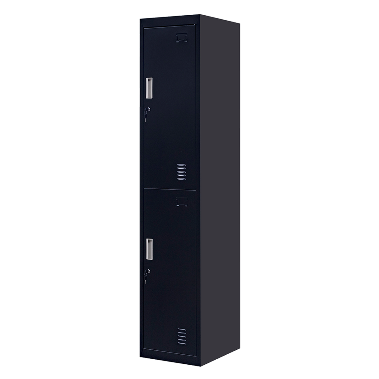 2-Door Vertical Locker for Office Gym Shed School Home Storage