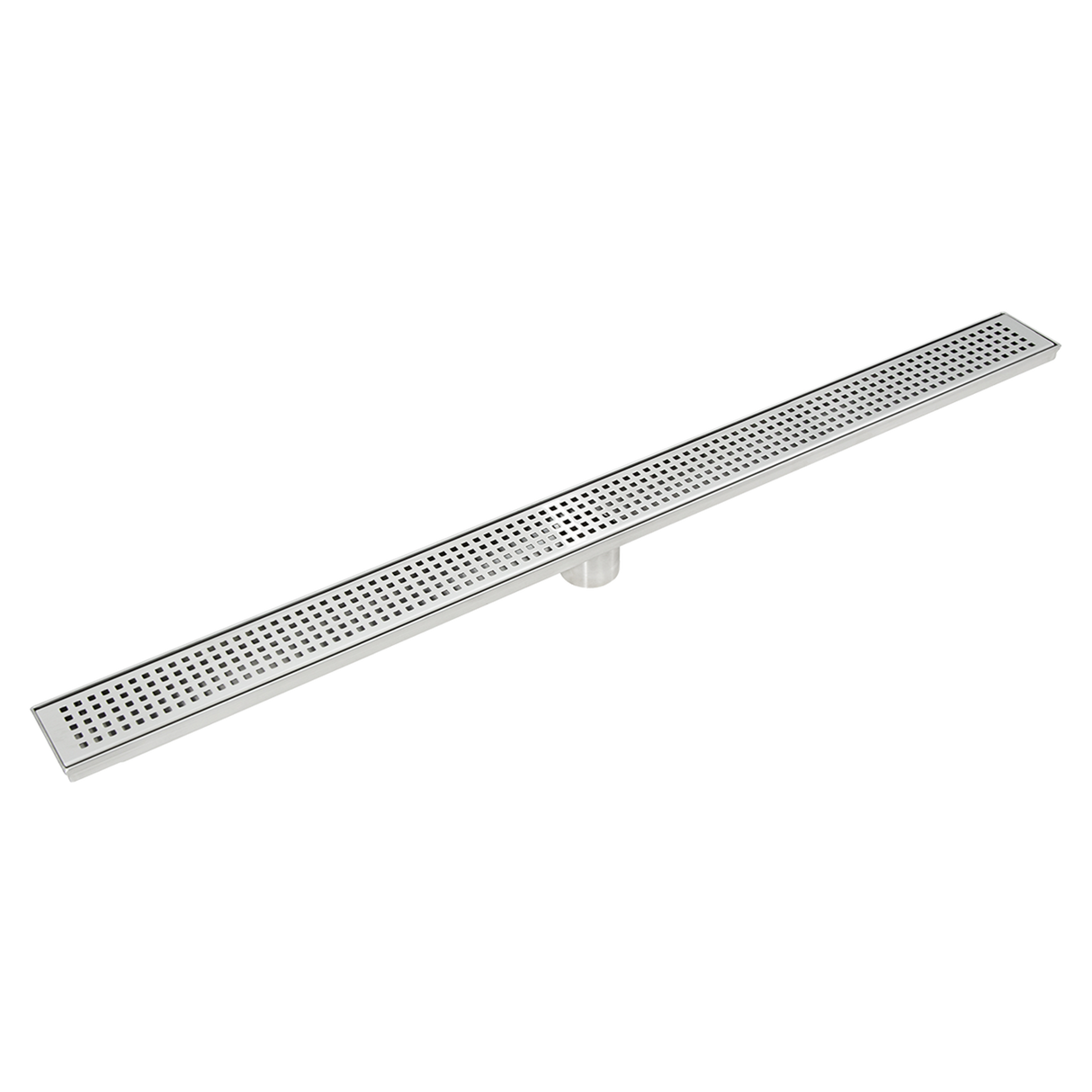 900mm Bathroom Shower Stainless Steel Grate Drain w/Centre outlet Floor Waste Square Pattern