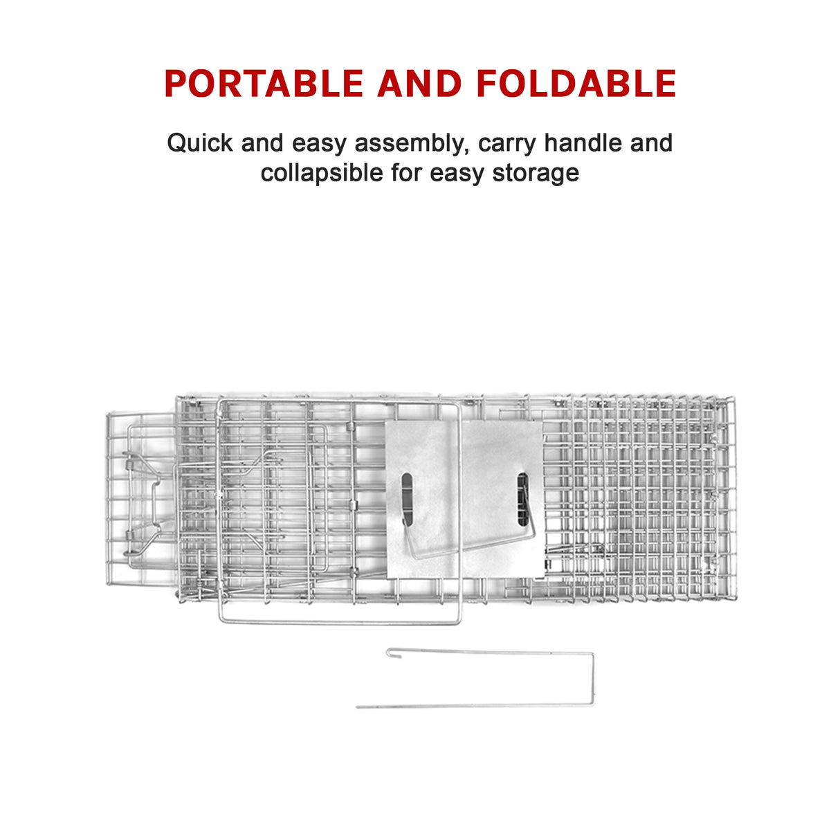 Trap Humane Possum Cage Live Animal Safe Catch Rabbit Cat Hare Fox Bird