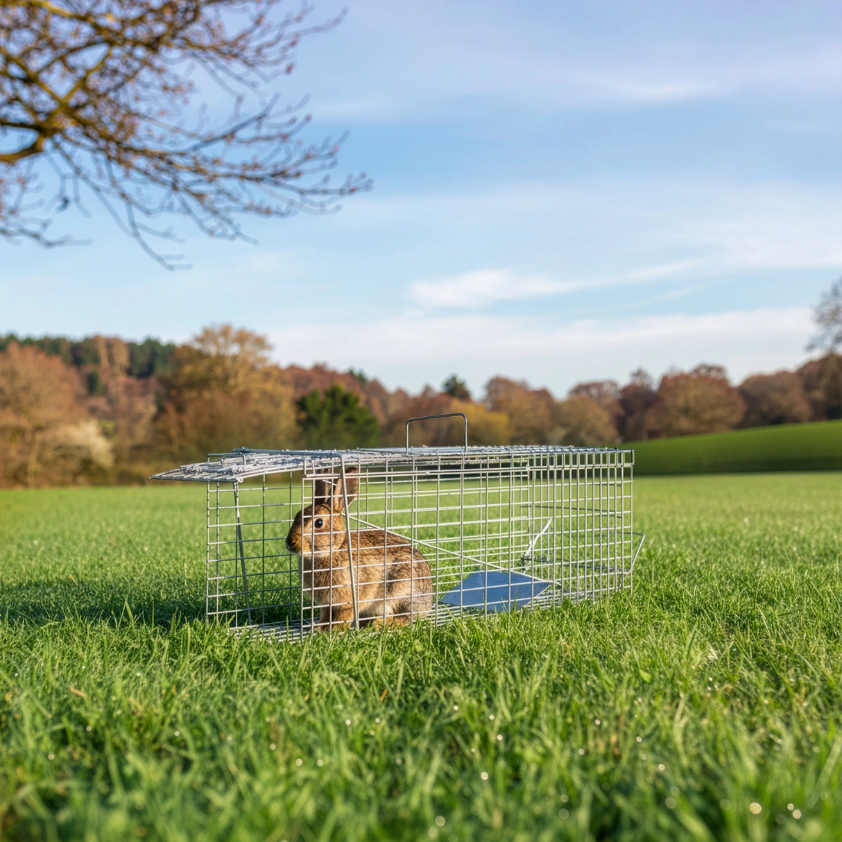 Trap Humane Possum Cage Live Animal Safe Catch Rabbit Cat Hare Fox Bird