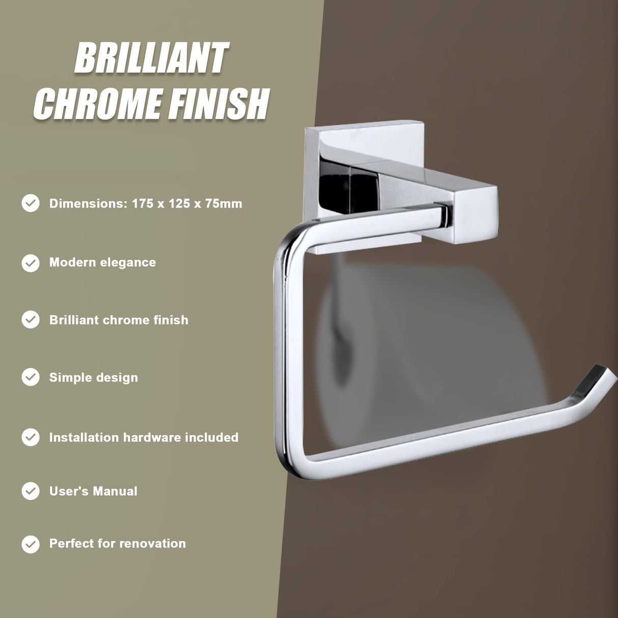 Chrome Toilet Paper Holder