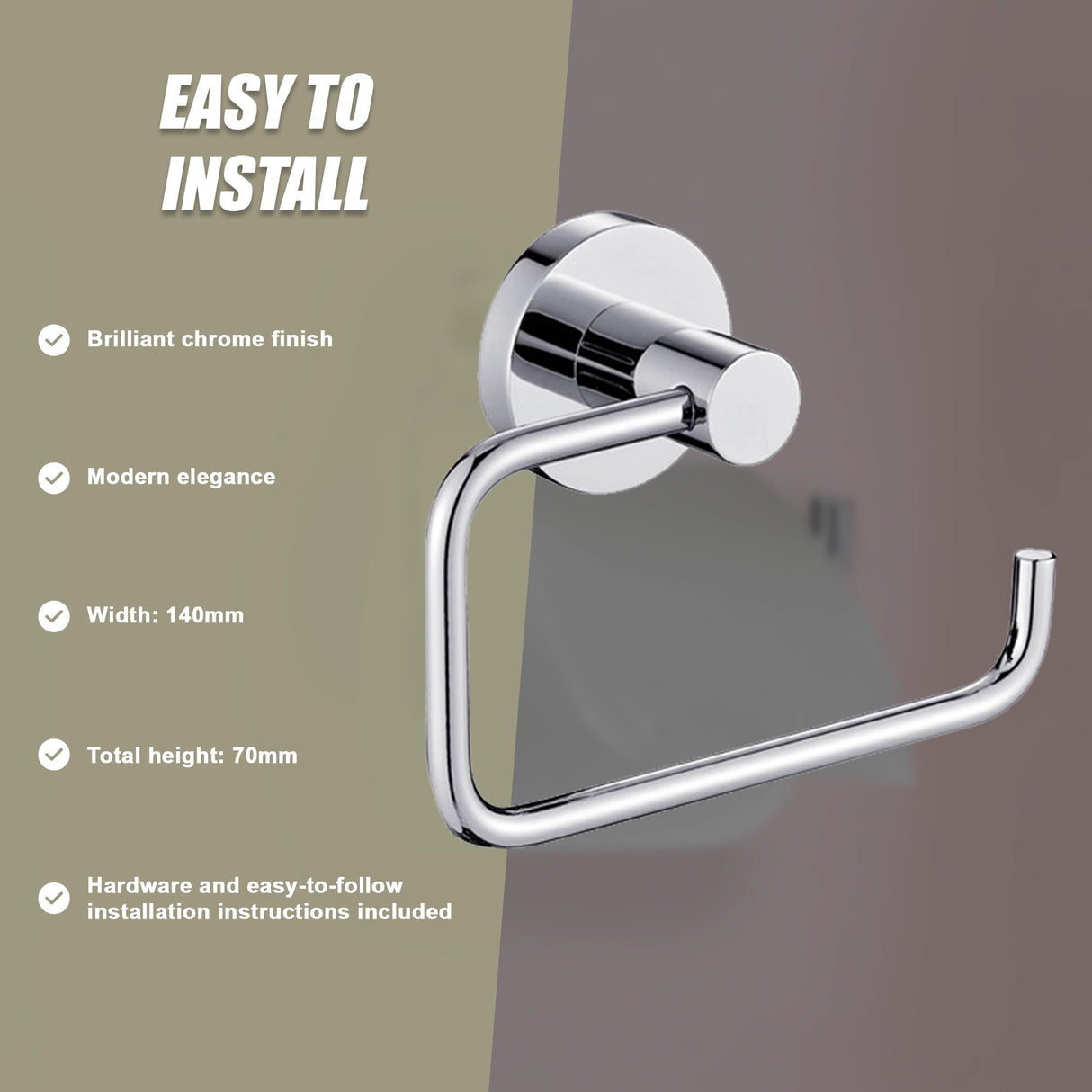 Chrome Toilet Paper Holder