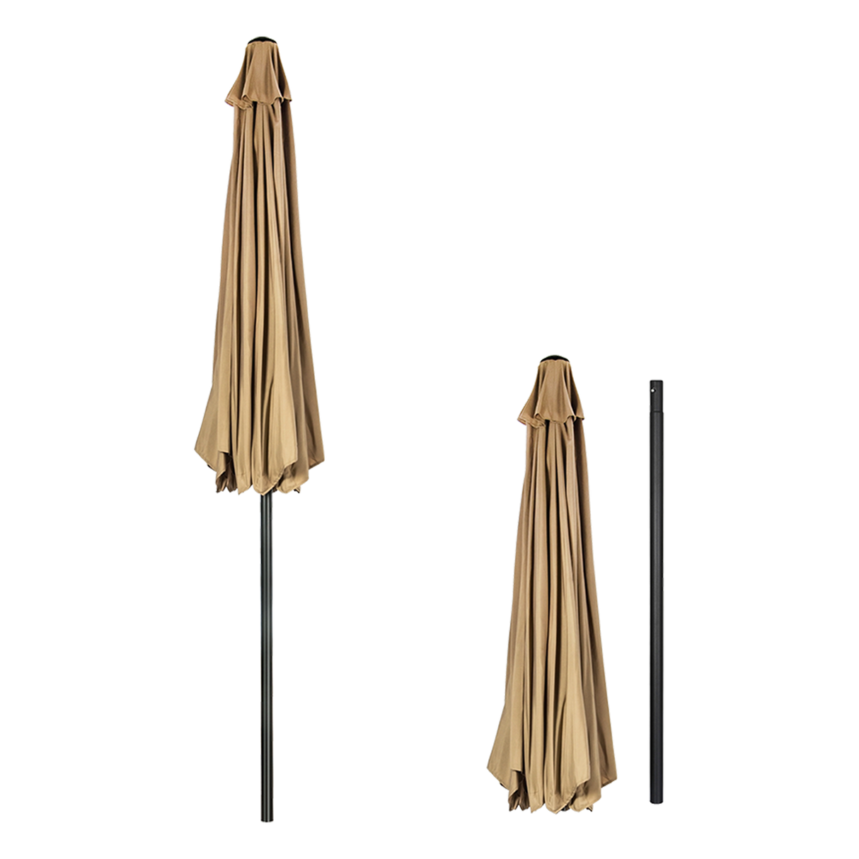 9FT Patio Umbrella Outdoor Garden Table Umbrella with 8 Sturdy Ribs