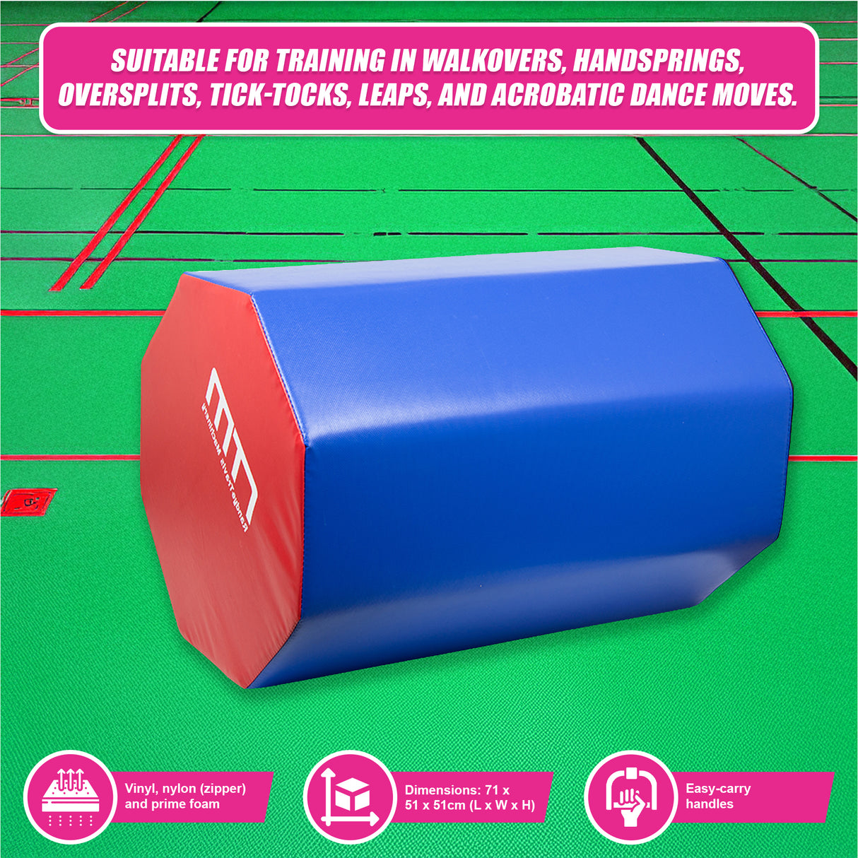Octagon Tumbler Gymnastics Mat Exercise Floor Dance Yoga Training