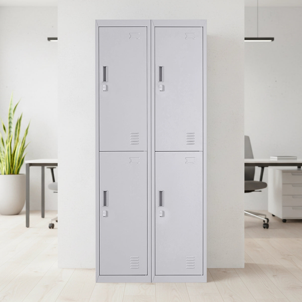 Four-Door Office Gym Shed Storage Locker