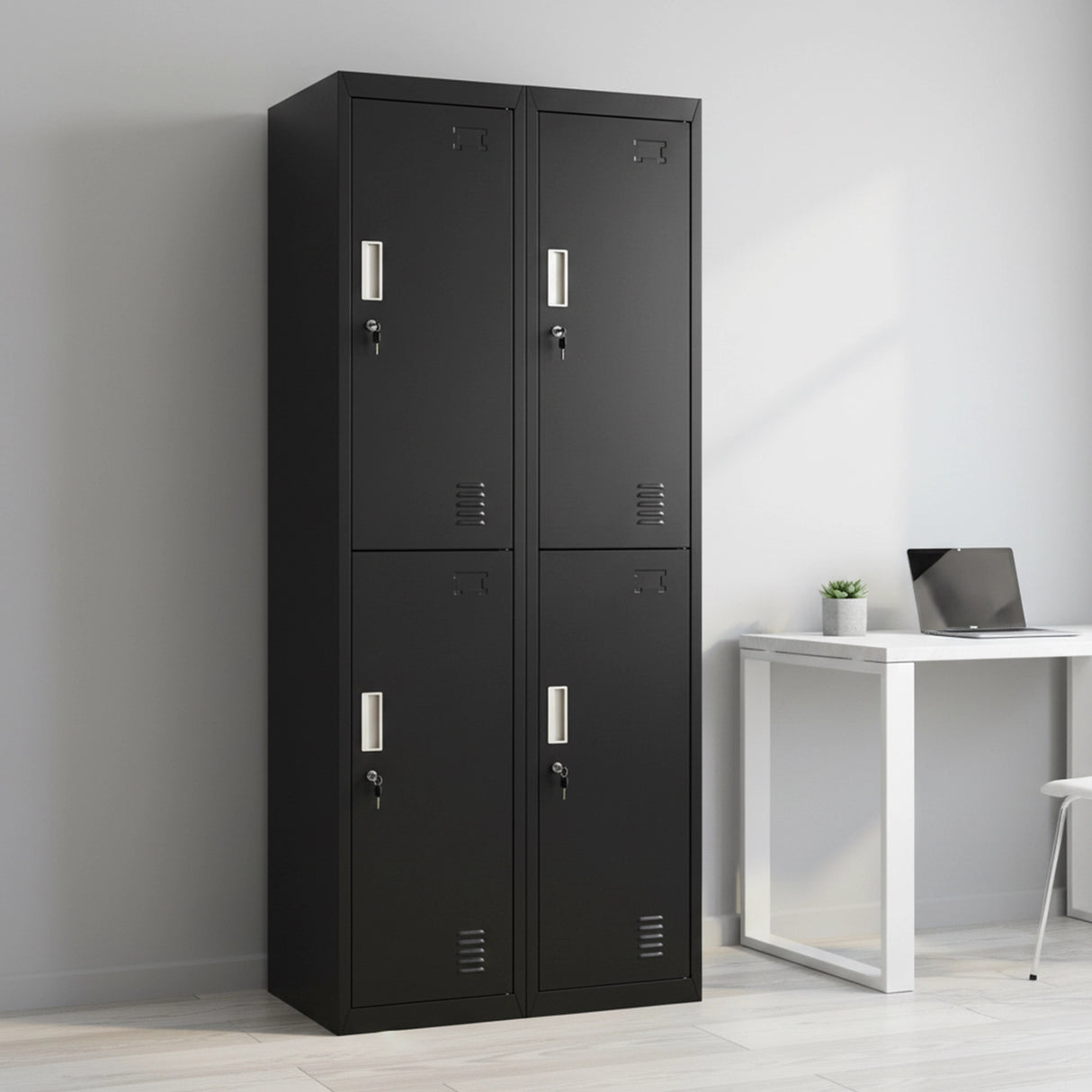 Four-Door Office Gym Shed Storage Locker
