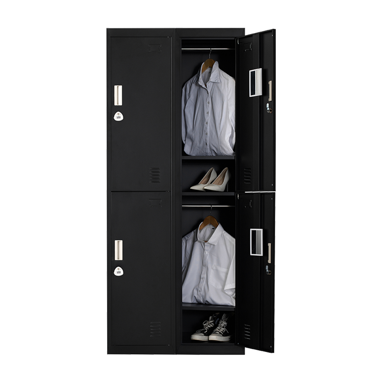 Four-Door Office Gym Shed Storage Locker